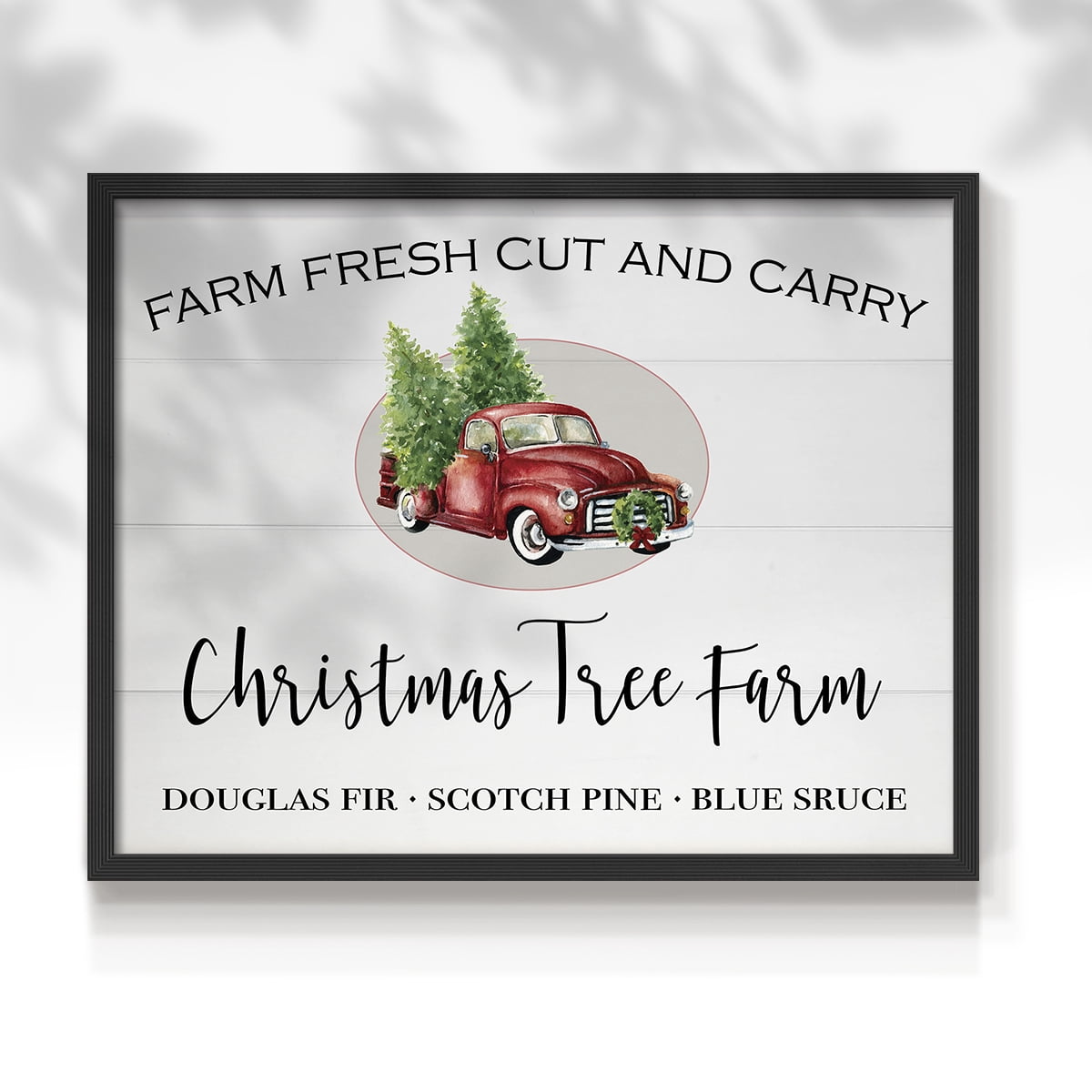 Christmas Tree Farm by Carol Robinson - Restickable Framed Giclée Print