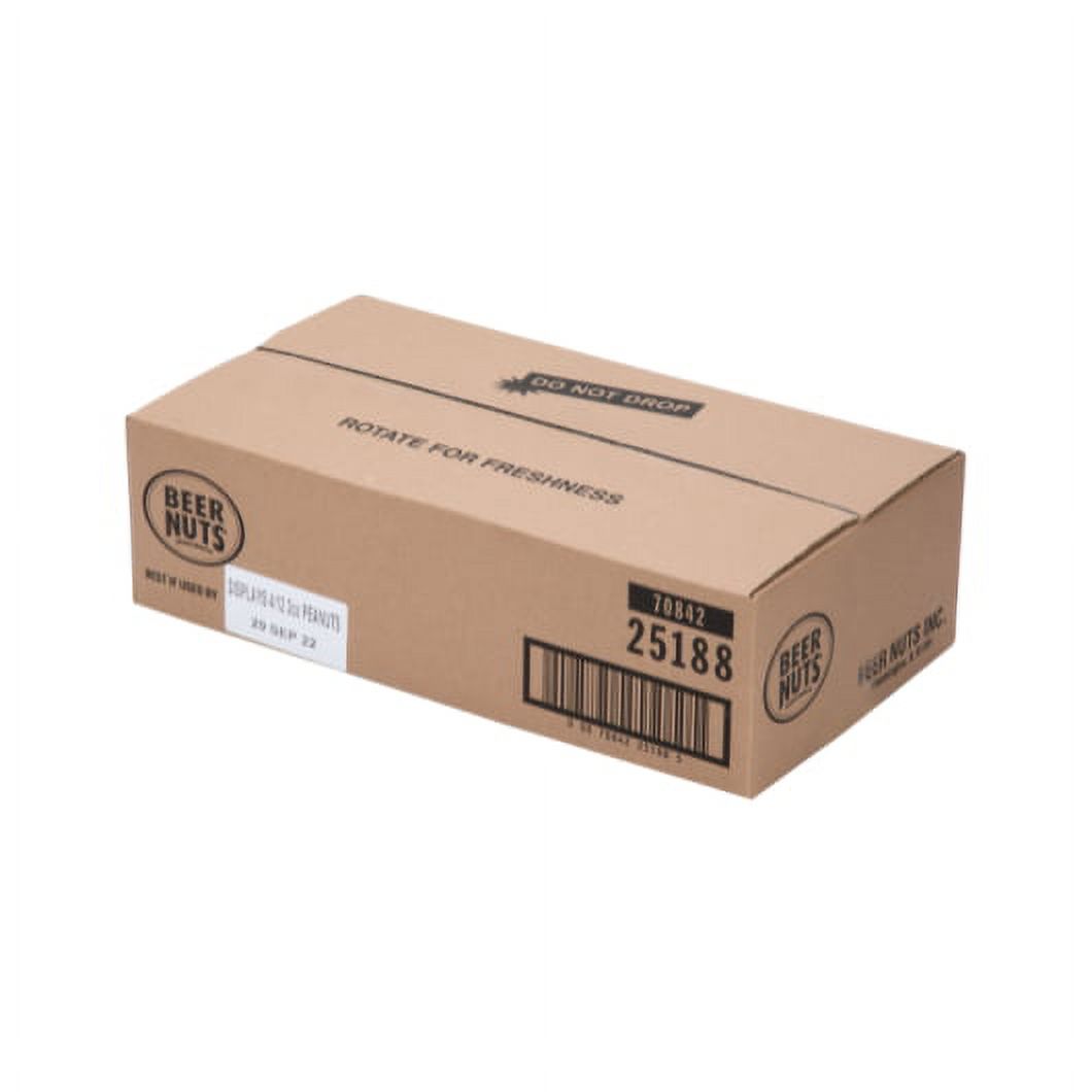 (Price/Pack)Beer Nuts Original Sweet And Salty Peanut 2 Ounces Per Pack - 12 Per Box - 4 Per Case