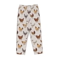 thumbnail image 4 of Xecao Various Chicken Women's Straight Lounge Pajama Pants: The Epitome of Relaxed Sleepwear, 4 of 9