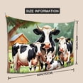 thumbnail image 3 of DouZhe Funny Farm Family Cartoon Tapestry Wall Hanging Tapestries Dorm Room Home Decor, 60" x 40", 3 of 7