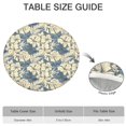 thumbnail image 6 of Pioneer Flower Floral Print Pattern Round Fitted Tablecloth with Elastic Edge,Dining Table Cover Waterproof,Outdoor Round Tablecloth for Camping,Dining,Indoor and Outdoor, 6 of 7