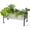 Sliver, variant on Large Galvanized Raised Garden Bed Outdoor with Legs, Load Capacity 1200LB, 48x26x30in Raised Garden Bed, for Backyard/Patio/Balcony/Gardening/Vegetables Flowers, Black