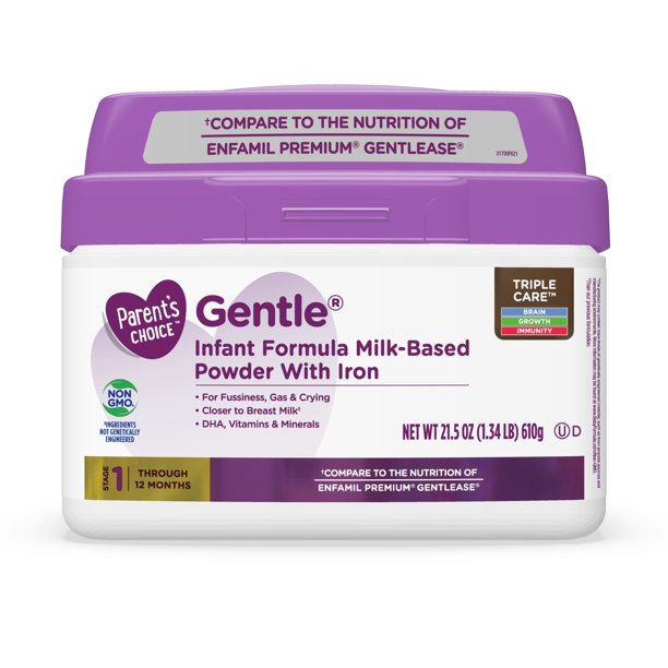 Parent's Choice Gentle® NonGmo* Infant Formula Powder, 21.5 oz