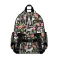 thumbnail image 3 of Schnauzer with Flowers Backpack for School,Cute School Bag,Schoolbag with Adjustable Shoulder Straps & Padded Back,15.25"x11.5"x5.25", 3 of 6
