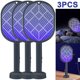 thumbnail image 5 of Matamoscas Eléctrico Matamoscas Doble Propósito Con Descarga Eléctrica Matamosquitos USB Lámpara Recargable para Mosquitos Dos en (gris), 5 of 7