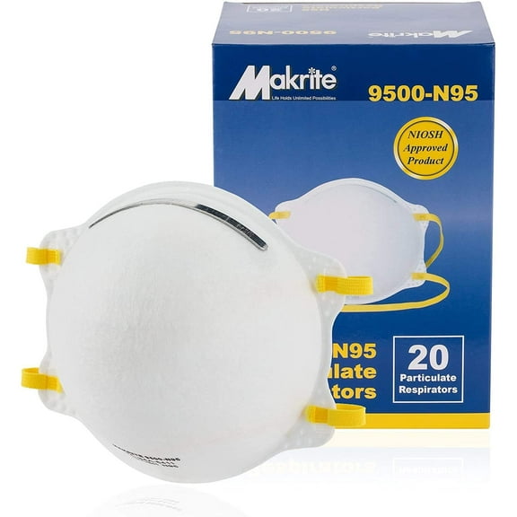 Boss Gloves MK9500-N95 MK9500-N95; Respirator N95 Mask 20-Count