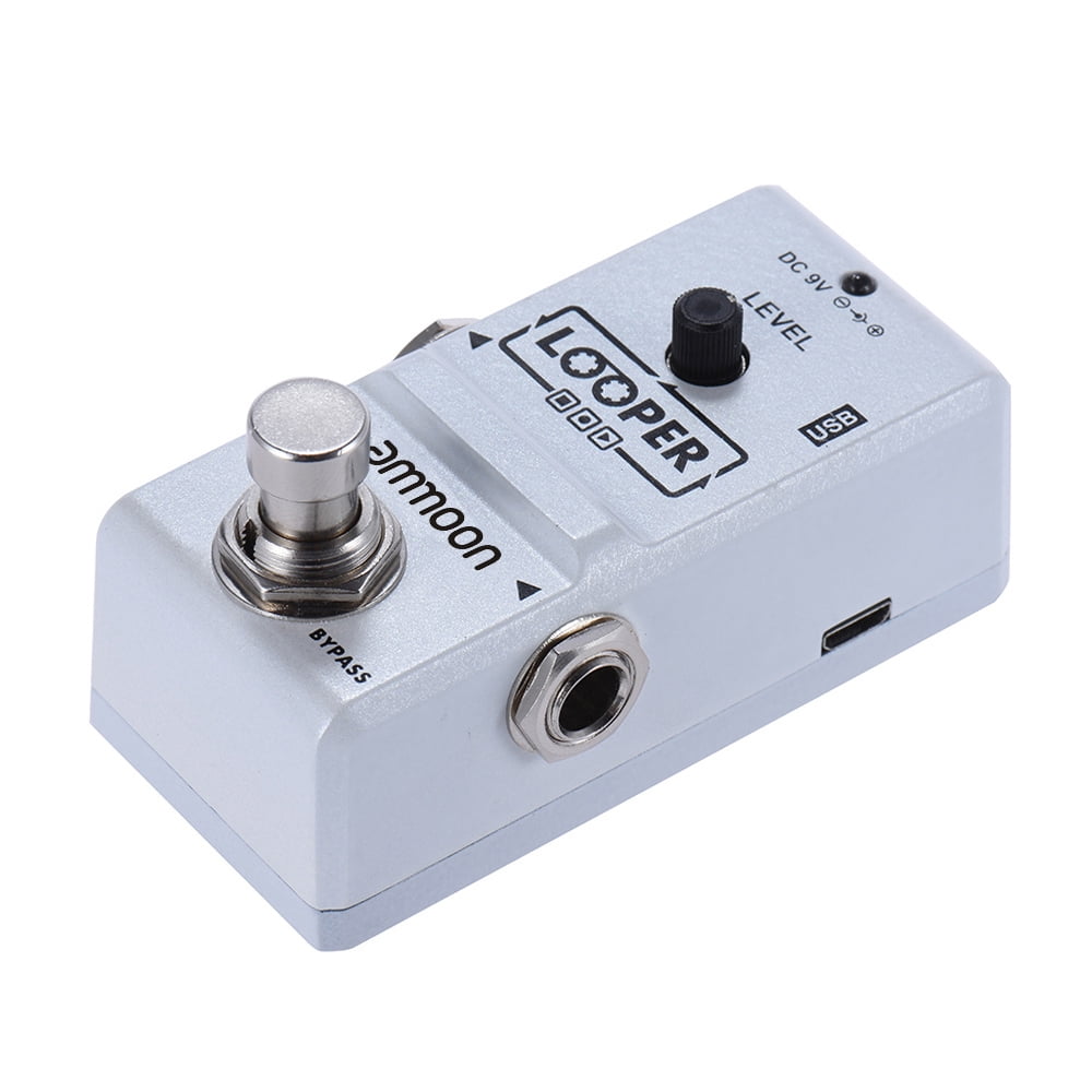 Sorven Electric Guitar Effector AP-09 Nano Loop Electric Guitar Effect Pedal Looper True Bypass Unlimited Overdubs 10 Minutes Recording with USB Cable
