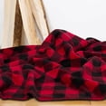 thumbnail image 2 of Denali Home Collection Denali Large Bunk House Plaid/Black Microplush Blanket, 2 of 4