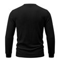 thumbnail image 4 of Linfrsh Top for Men Men's Ribbed Henley Shirt Short Sleeve Slim Fit Muscle Shirt Fitted Cotton Casual Long Sleeve, 4 of 9