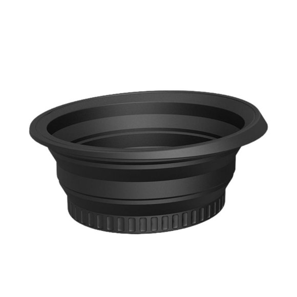 Cuenca de lavado plegable cubo de hielo plegable tazón de lavado plato bañera de bebidas de hielo múltiples para acampar para vehículos recreativos al negro