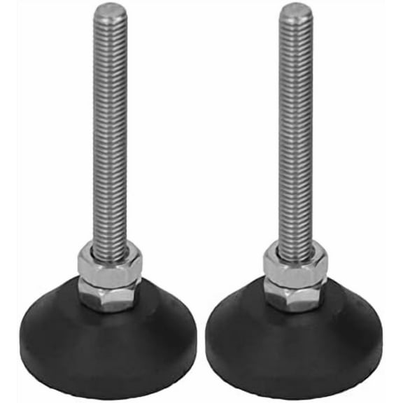 Furniture Leveling Feet, 2 pcs M6 10KG Adjustable Levelers & Leg Extenders for Cabinets Sofa Tables Chairs Raiser
