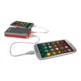 thumbnail image 2 of AXESS PP3129-RD - Power bank - 6600 mAh - 2 A - 2 output connectors (USB) - on cable: Micro-USB - gray with red trim, 2 of 2