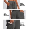 thumbnail image 3 of Pinspark Waterproof Pants Women Quick Dry Lightweight Outdoor Sun Protection Pant with Pockets Summer Athletic Cargo Joggers, 3 of 6