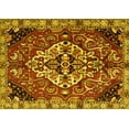 thumbnail image 1 of Ahgly Company Machine Washable Indoor Rectangle Persian Yellow Traditional Area Rugs, 8' x 12', 1 of 4