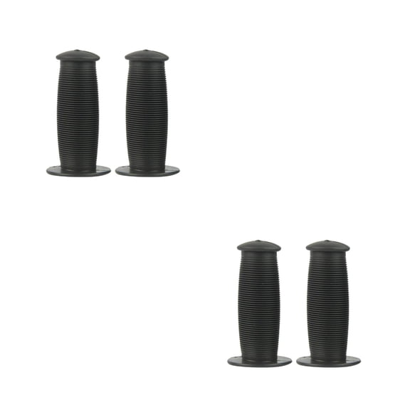 Masteelf 4 Pcs Bike Handle Grips Non- Rubber Handlebar Grips Replacement Bike Grips Cover Cycling Hand Rest Sleeves for Mountain Tricycle Black