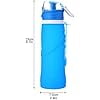 Water Jug Collapsible Water Bottle Silicone Foldable Water Bottles Portable