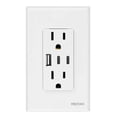 thumbnail image 1 of Contacto Duplex con puertos USB-A y tipo-C. Fratech LS9931CC, 1 of 5