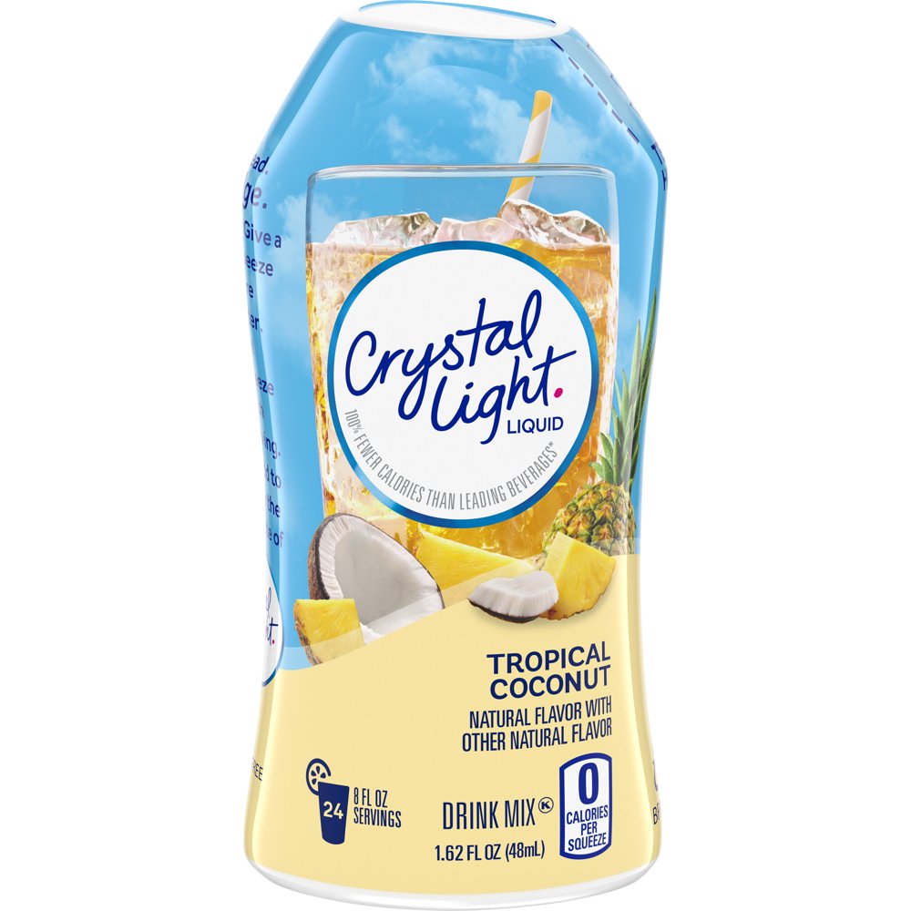 Crystal Light Liquid Tropical Coconut Naturally Flavored Drink Mix, 1.