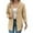 Yellow, variant on Checkered Hoodies for Women 2025 Fall Winter Long Sleeve Button Down Business Casual Cardigan Jacket Coat