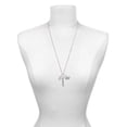 thumbnail image 3 of Delight Jewelry Silvertone Large Initial - F - Always My Mother Bar Zoe Necklace, 3 of 4