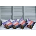 thumbnail image 2 of Ambesonne Tropical Throw Pillow Cover 4 Pack, Arbor Dramatic Night, 24", Purple, 2 of 5