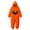 A71 Orange, variant on FASHOFT Halloween Pumpkin Onesie for Girls Boys Flannel Hooded Jumpsuit One Piece Loungewear Dress up Kids Cosplay Orange 4-5 Years