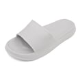 thumbnail image 1 of LAVRA Women's Cushion Slip On Gray Sport Water Slide Sandals L, 1 of 2