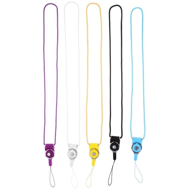 SHISUYAN 5PCS Detachable Anti Lost Neck Lanyards Strap with Buckle for Mobile Phone Torchlight Camera Key