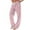 Pink, variant on Pajama Pants for Women Casual Comfy Elastic Waist Drawstring Lounge Pant Stretch Wide Leg Polka Dots Sleepwear White M