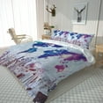 thumbnail image 2 of Bedding Setd Painted World Map Three-piece Duvet Cover Hypoallergenic Microfibercm With Invisible Zipper Pillowcasessuitable 135*200 Cm, 2 of 5