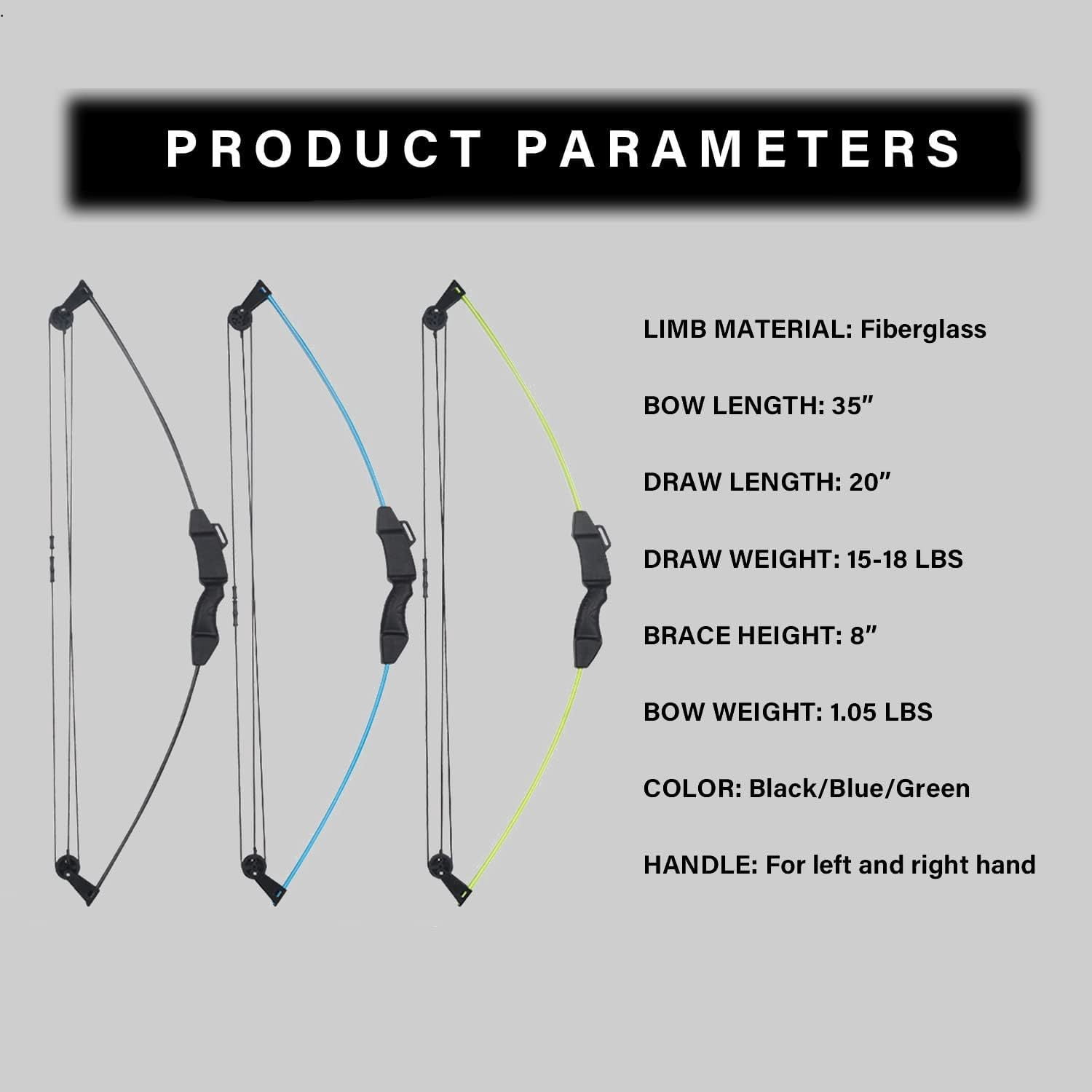 M021 Compound Bow and Arrow Set for Youth Kids Beginner