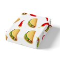 thumbnail image 4 of Housse de Couette Mexicaine Piments Rouges Taco Nachos Burrito Ensemble de Literie avec Fermeture Éclair, Nourriture Latine Cinco de Mayo Housse de Couette avec 2 Taies d'Oreiller, Taille Très Grand, Multicolore, 4 of 6