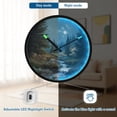 thumbnail image 5 of Indoor 12' Voice-Activated Luminous Decoration Wall Clock With LED Night Light Illuminated by Moonlight, 5 of 8