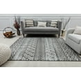 thumbnail image 4 of Mason Brooks Ryder KN20B Nocturne Gray Moroccan Tribal Gray Area Rug, 8'3"X10'0", 4 of 7