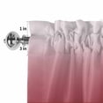 thumbnail image 2 of Valances for Windows Red White Ombre Art Rod Pocket Short Curtain for Bathroom Living Room Bedroom Color Gradient 1 Panel 42x12in, 2 of 9