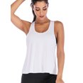 thumbnail image 6 of Women's Outdoor Sports Fitness Vest Quick-Drying Split Hem Yoga Vests Shirts Breathable Vest, 6 of 8
