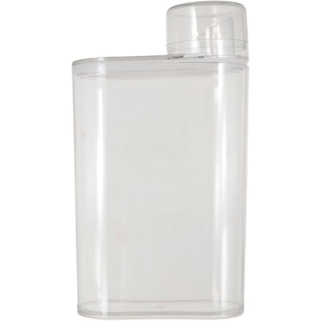 1 Pcs Contenant de Détergent en Poudre pour Lessive, Bouteille de Distribution de Détergent à Lessive Transparente de 44 oz, Distributeur de Perles Rechargeable avec Couvercle de Mesure pour Buanderie
