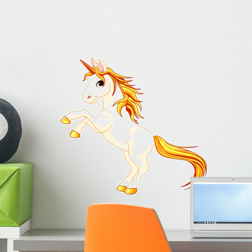 Rearing up Unicorn Wall Decal by Wallmonkeys Peel and Stick Graphic (18