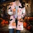 thumbnail image 6 of Hessimy Women's Lightweight Halloween Cardigans Casual Loose Long Sleeve Vintage Fall Cardigan Jackets(Pink,XL), 6 of 9