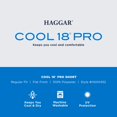 thumbnail image 3 of Haggar Short Oxford Uni Extensible à devant Plat pour Hommes Cool 18 Pro, 3 of 3