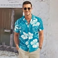 thumbnail image 6 of HAOMEILI Men's Hawaiian Shirt Short Sleeve Floral Button Down Shirts Tropical Holiday Beach Shirts, 6 of 7