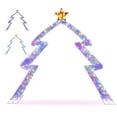 thumbnail image 2 of Costway 8.8 FT Christmas Tree-shaped Archway with Top Star, Adjustable LED Lights,Zip Ties, 2 of 10