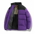 thumbnail image 4 of Cutuoiiu Women's Solid Color Zip-Up Stand Collar Quilted Coat with Pockets Long Sleeve Casual Jackets Gifts, 4 of 4