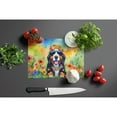 thumbnail image 3 of Bernese Mountain Dog Hippie Dawg Glass Cutting Board Large 12 in x 15 in, 3 of 5
