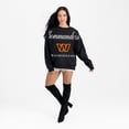 thumbnail image 3 of Women's Gameday Couture Black Washington Commanders Legacy Club Premium Fleece Drop Shoulder Oversized Sweatshirt, 3 of 6