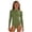 Army Green, variant on Jamicy Girls One Piece Swimsuits Summer Casual Long Sleeve Bathing Suit Solid Color Beach Vacation Beach Rash Guard Swimsuit for 2-13 Years Kids