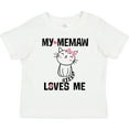 thumbnail image 3 of Inktastic My Memaw Loves Me Girls Girls Toddler T-Shirt, 3 of 5