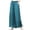 Blue, variant on Resivox Womens Cotton Linen Embroidered Double Layer Straight Leg Pants Casual High Waist Loose Fit Comfortable Pull On Trousers with Pockets Black 2XL