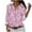 C, variant on October Breast Cancer Awareness Shirts for Women Pink Ribbon Print Long Sleeve Collared V Neck Button Down Business Work Blouses Dressy Casual Office Shirt