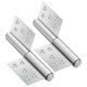 thumbnail image 5 of FENGGUIQU 1Par Bisagras Para Puertas Interiores De Inoxidable Color Plata, 5 of 8